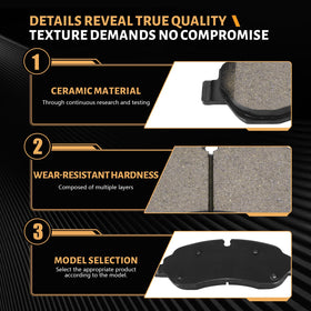HECHENQICHE pads installed on rotor showing precise fit and improved contact for smooth braking