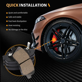 HECHENQICHE lifestyle image in urban car setting conveying reliable daily-driving braking benefit