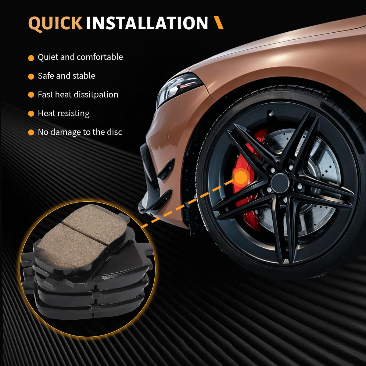 HECHENQICHE lifestyle garage installation showing cleaner braking results