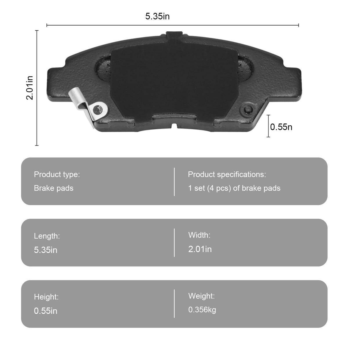 HECHENQICHE pads staged near hatchback car illustrating improved braking reliability
