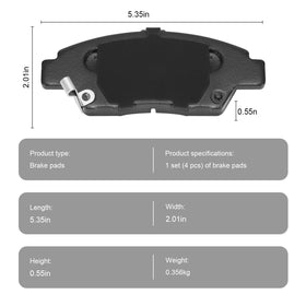 HECHENQICHE pads staged near hatchback car illustrating improved braking reliability
