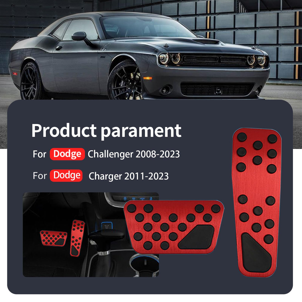 Hecotrax installed on Dodge Challenger improving foot control