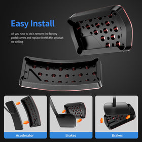 Hecotrax wet traction demo with water beads showing improved pedal grip
