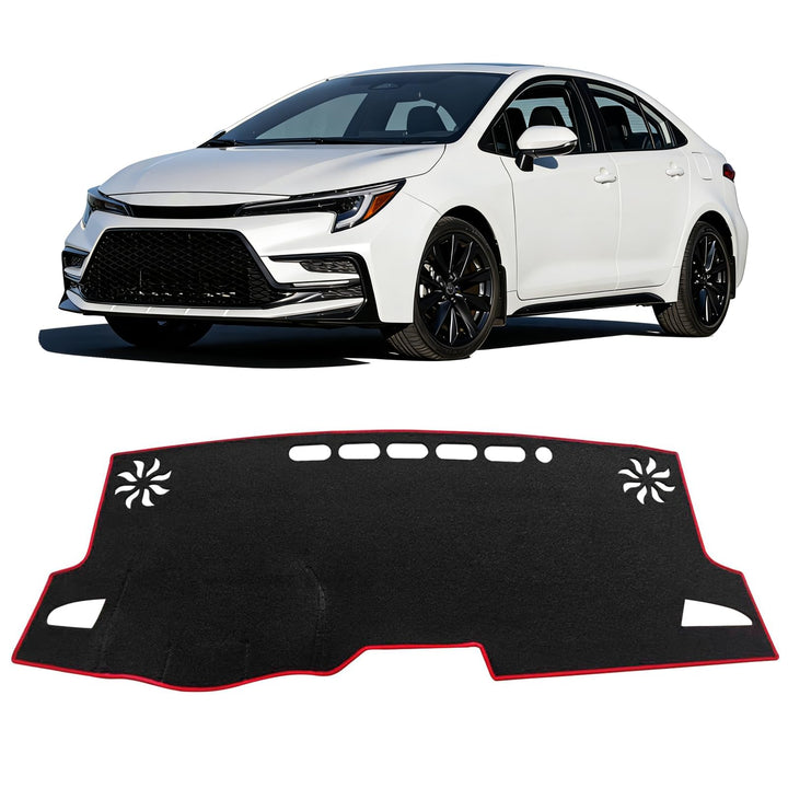 HEDAQI front view of dash cover showing tailored fit and clean finish