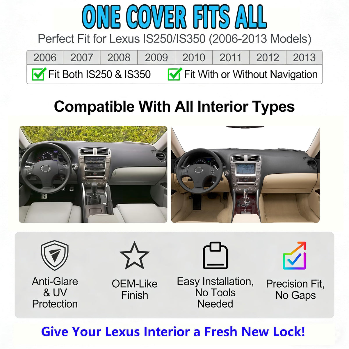 HEDAQI installed on passenger side demonstrating concealed imperfections benefit