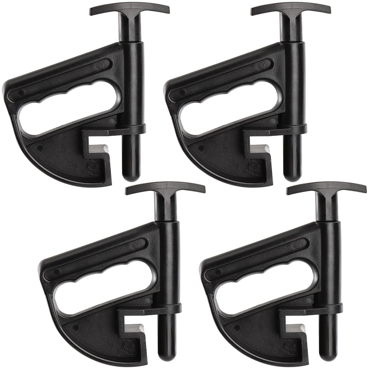 Hedume front packaging showing four nylon bead clamps for quick identification