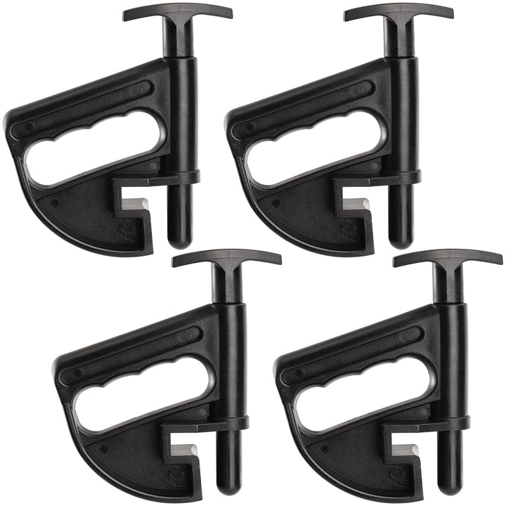 Hedume front packaging showing four nylon bead clamps for quick identification