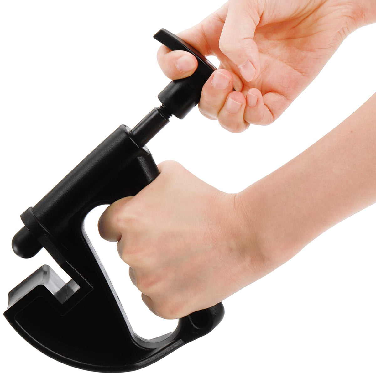 Hedume clamp on wheel side view demonstrating bead seating assistance