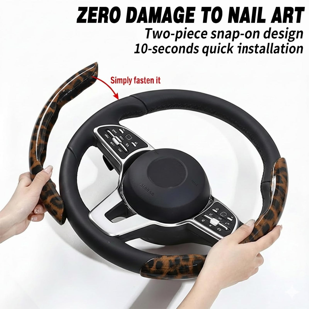 HEHKJDNBY two-piece snap-on cover during installation for quick, nail-friendly fit