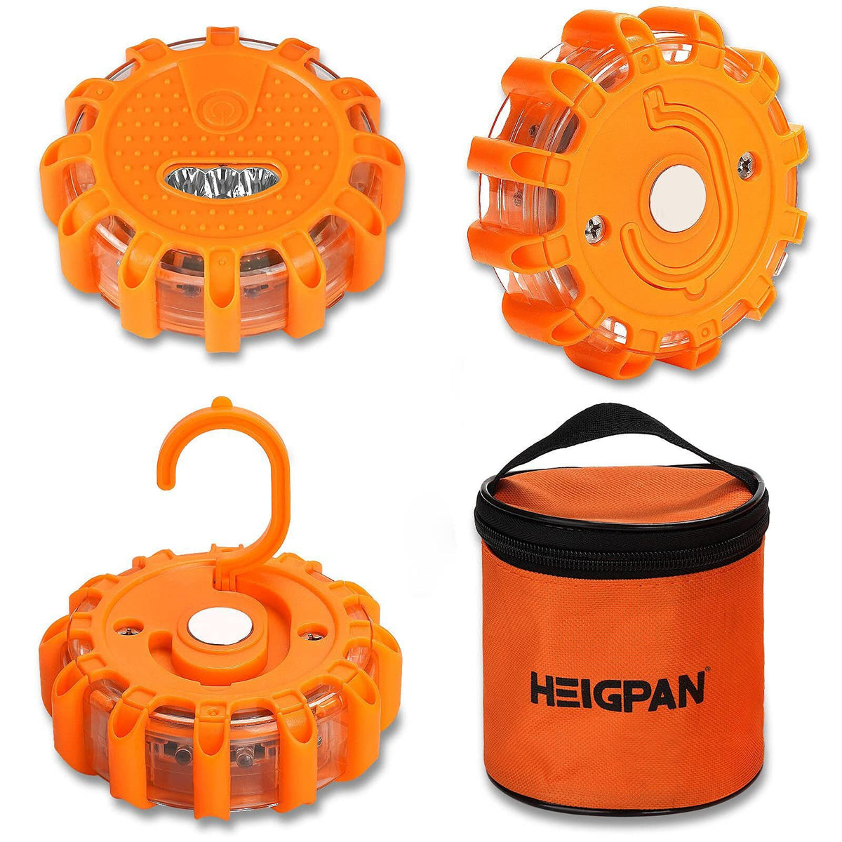 HEIGPAN GP903 front view showing bright orange casing for high visibility