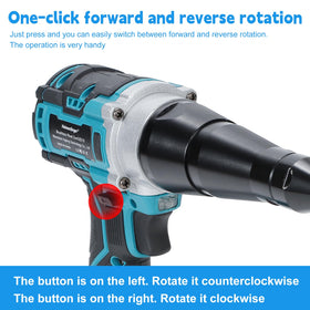 Heimerdinger rivet gun used on automotive panel demonstrating quick reliable fastening
