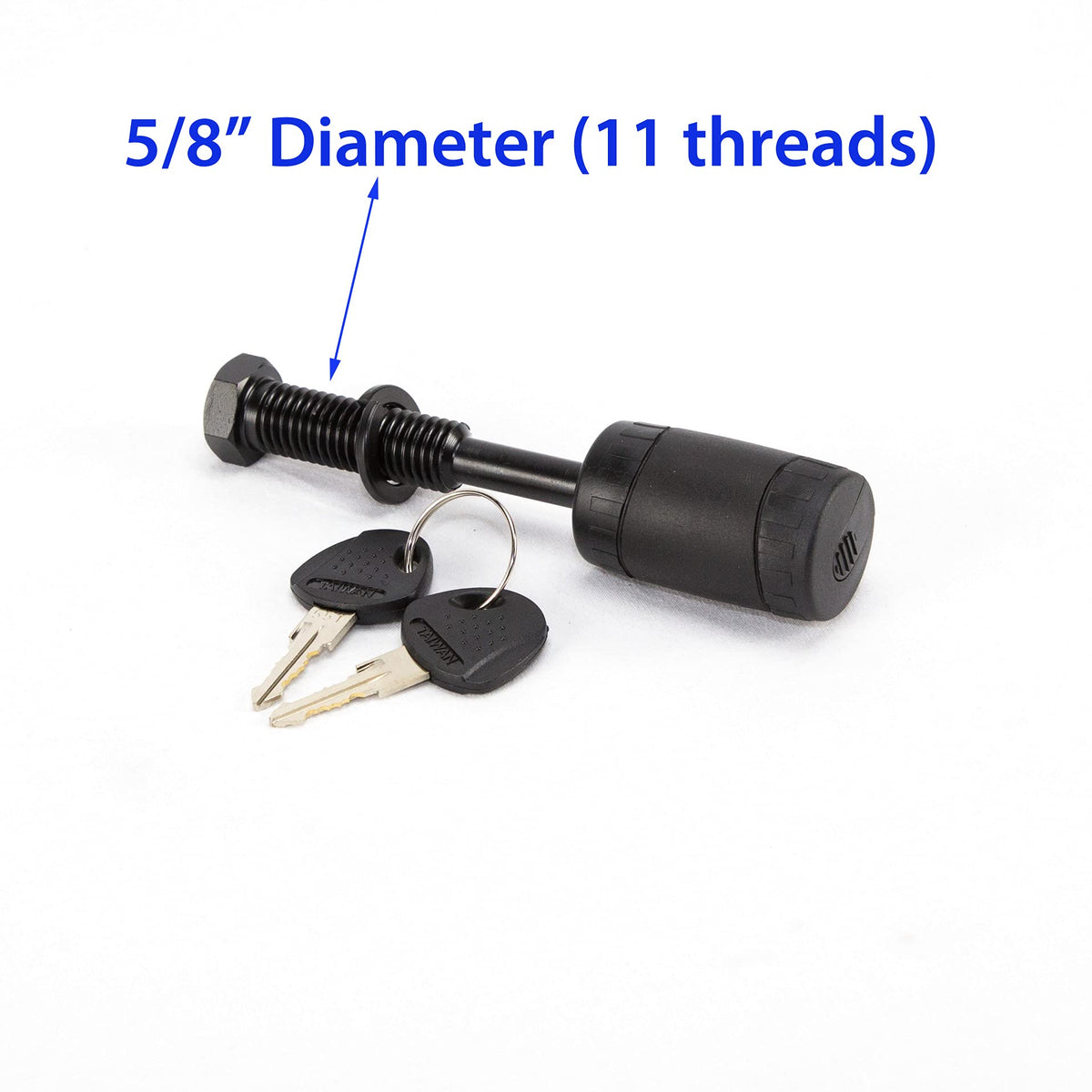 Heininger threaded pin installed in 2x2 receiver demonstrating security