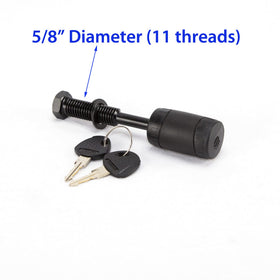 Heininger threaded pin installed in 2x2 receiver demonstrating security