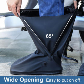 HEKEDES in use on a commuter bike keeping shoes dry during ride