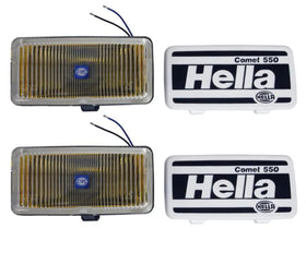 Hella 550 front packaging view showing kit ready for install and reliable lighting