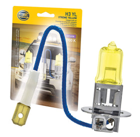 HELLA H3 YL front packaging showing twin blister for easy replacement