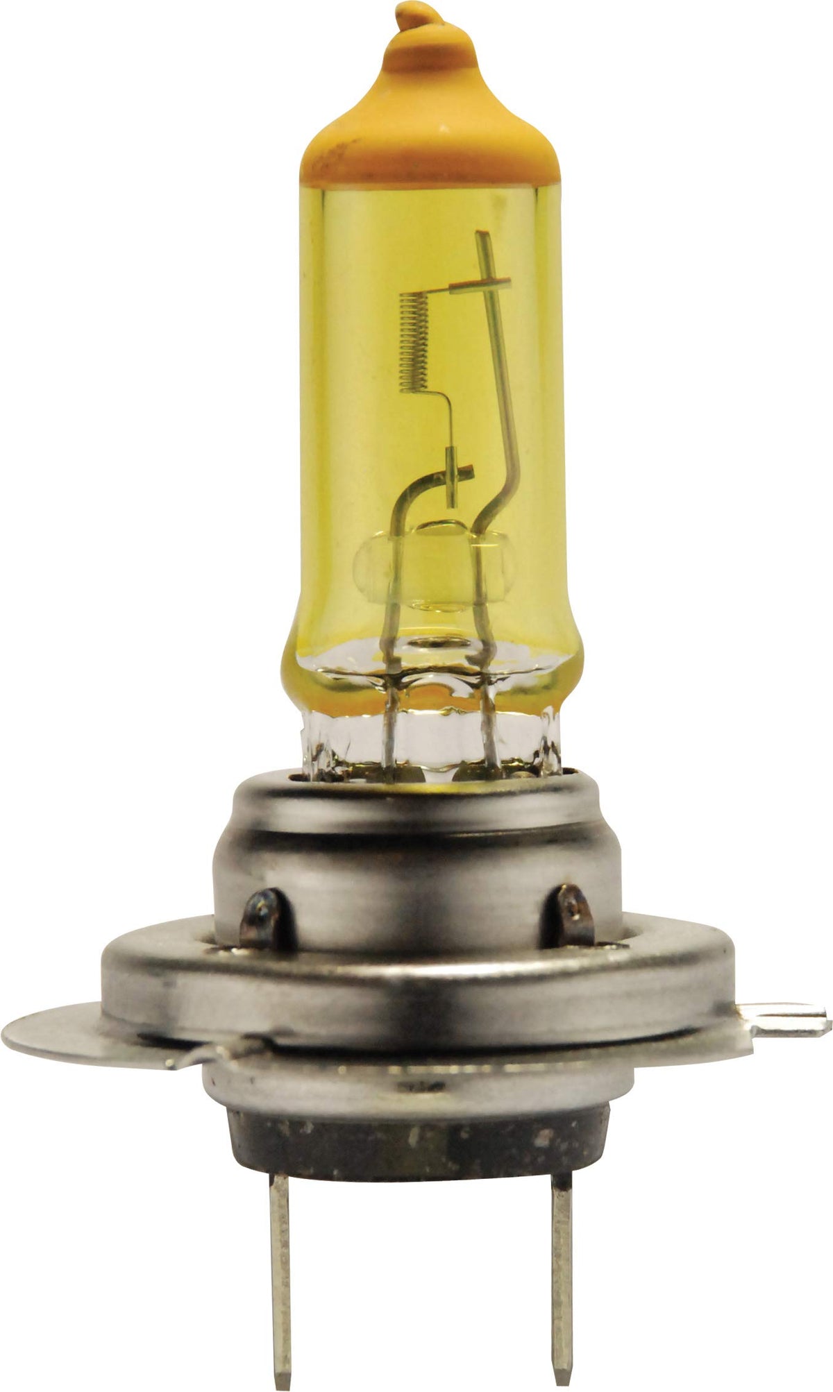 HELLA H7 YL bulb installed in headlamp demonstrating easier visibility