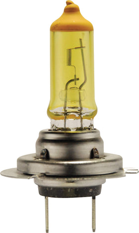 HELLA H7 YL bulb installed in headlamp demonstrating easier visibility