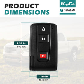HelloAuto attached to a Prius keyring installed, demonstrates ready-to-program convenience