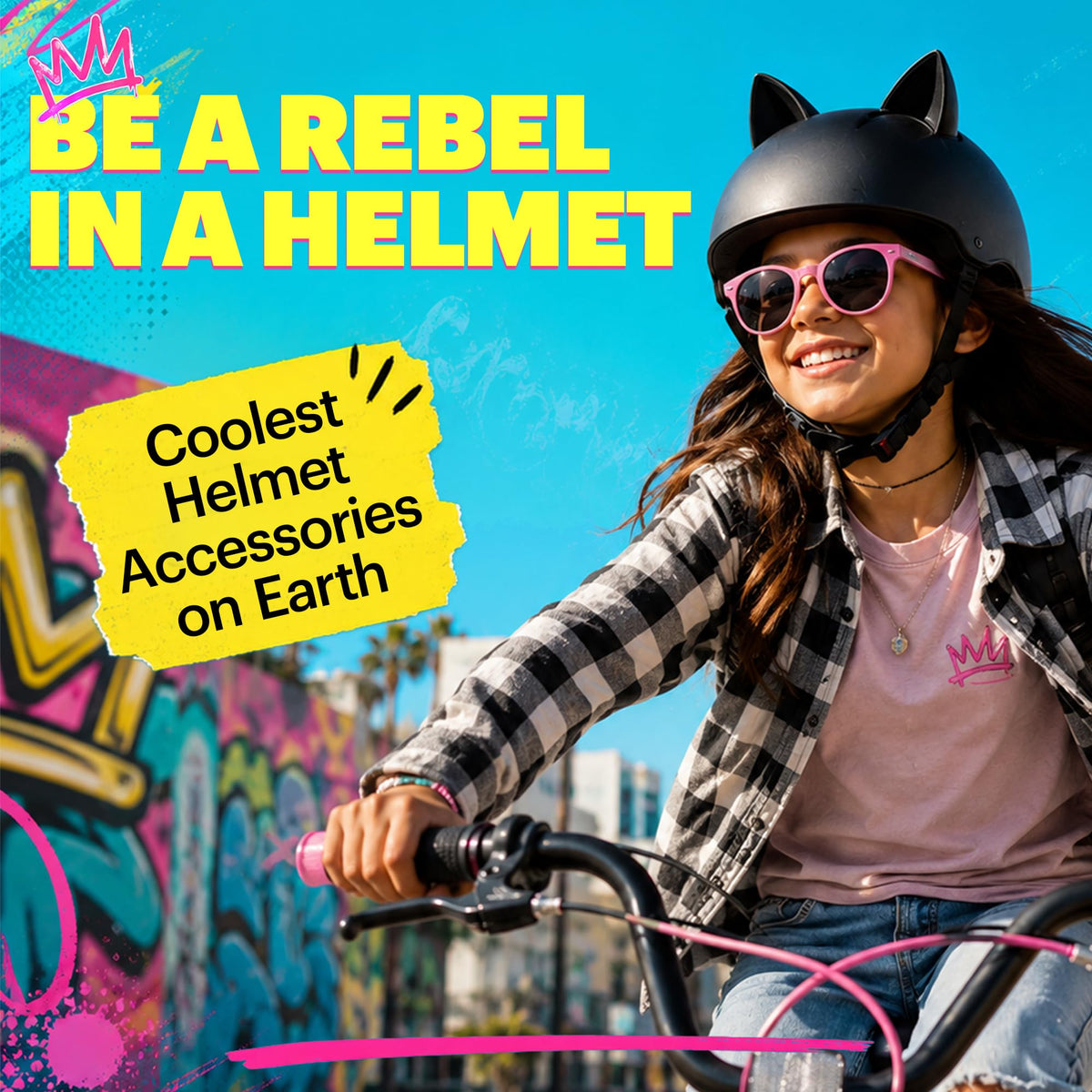 Helmet Flair packaging with made in USA label showing American-made quality and assurance