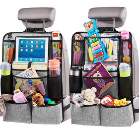 Helteko front view of both kick mats showing full coverage and neat storage benefit