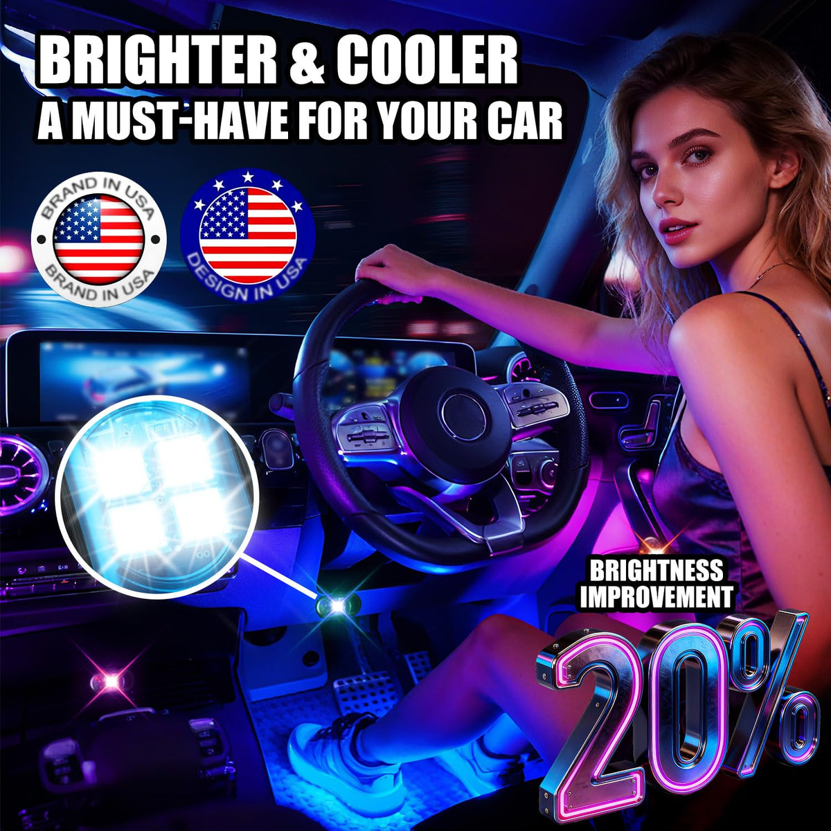 Hemei9319 underbody accent lighting enhancing vehicle styling
