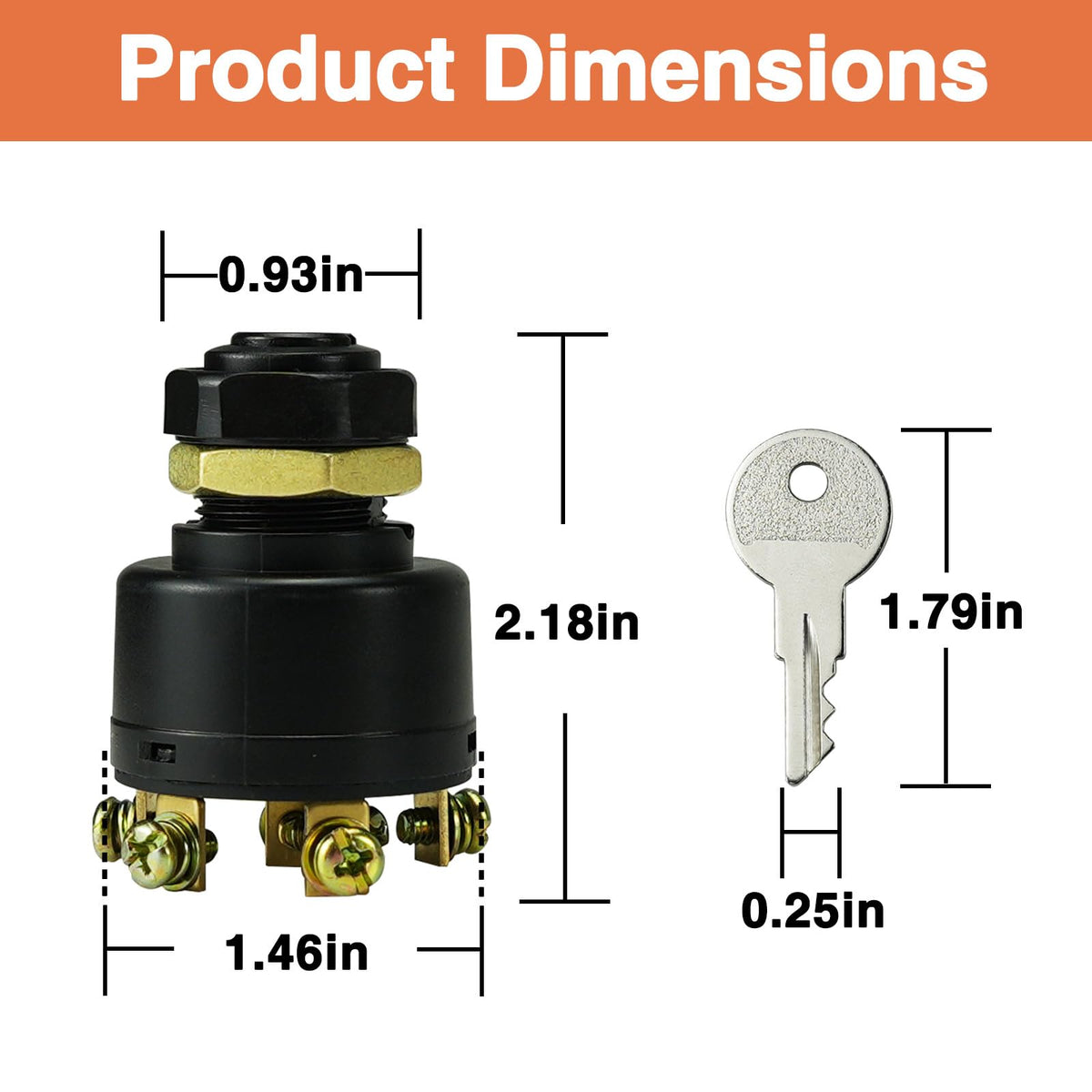HEMRUNK MP41000 terminal close-up revealing six terminals for straightforward marine wiring