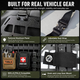 HEMSK DAYS heavy-duty straps and metal buckles for no-drill vehicle attachment