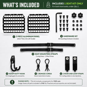 HEMSK DAYS panel fitted with MOLLE pouches to show flexible accessory compatibility
