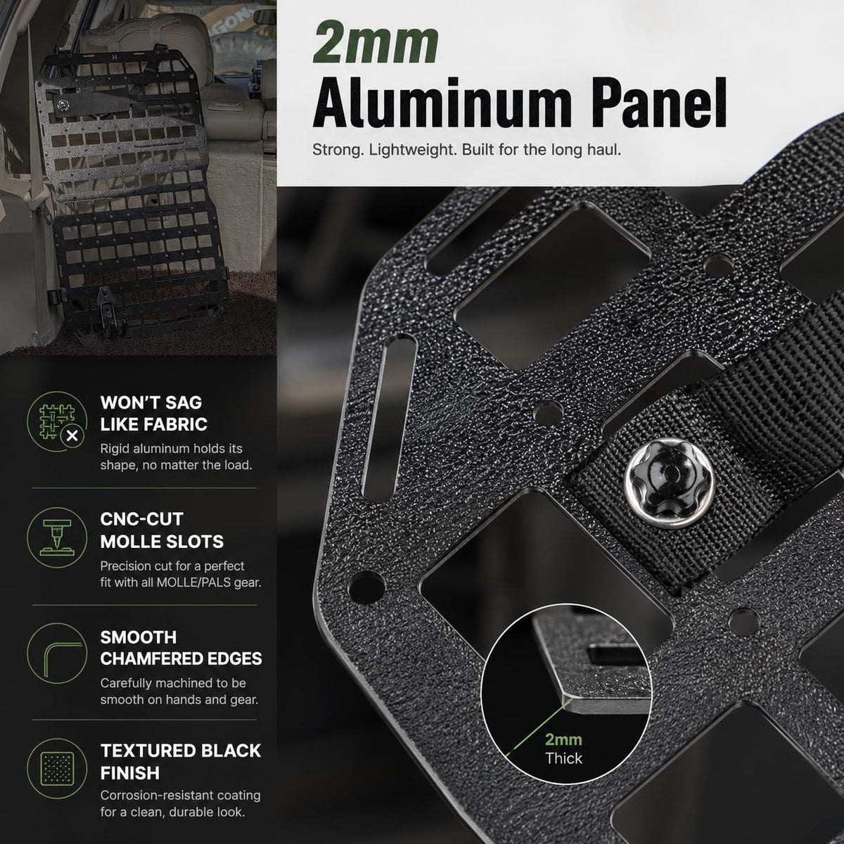 HEMSK DAYS side profile showing 2 mm aluminum thickness for rigid gear support