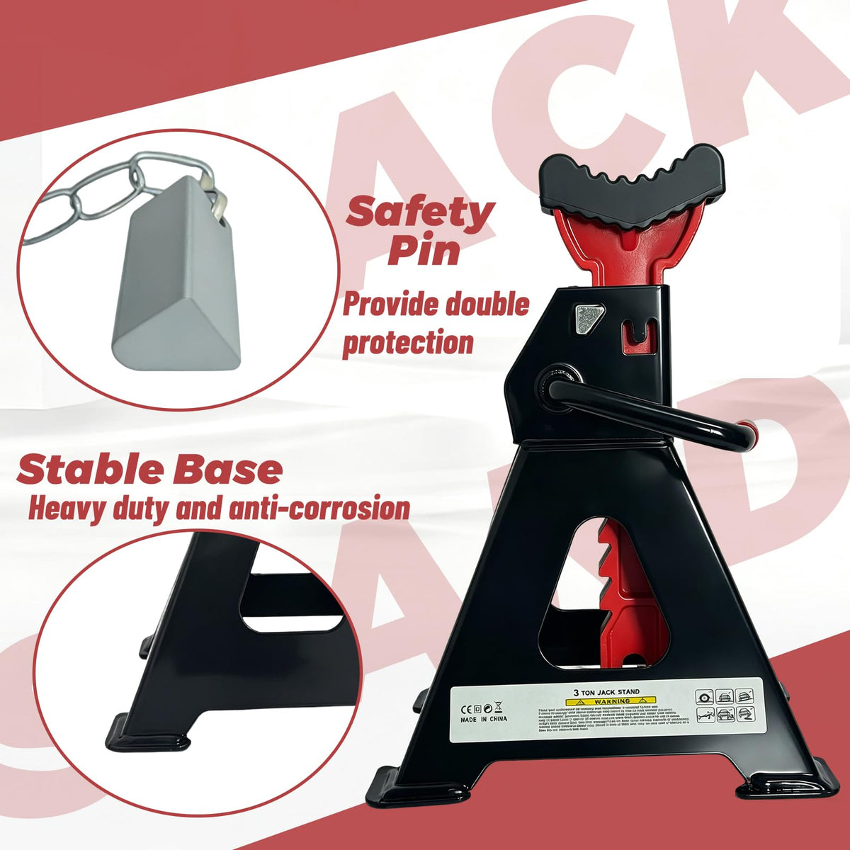 HENBOW welded base showing durable construction and wide footprint