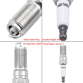 HENGCOOL spark plugs showing thread and hex size for proper tool compatibility