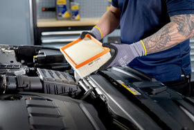 Hengst E1346L installed in engine bay demonstrating clean intake protection