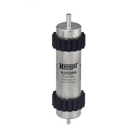 Hengst H355WK installed in engine bay showing easy replacement benefit