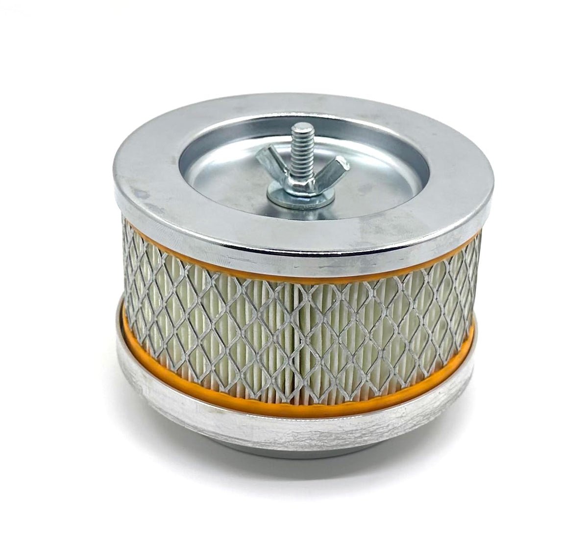 HENKYO front view of 4x2 air cleaner showing compact profile and universal fit benefit