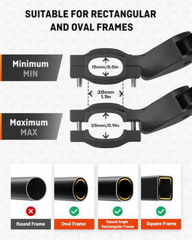 HENMI kickstand close-up of magnesium-aluminum alloy frame for durability