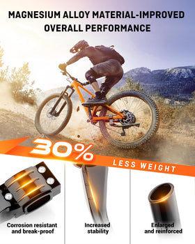 HENMI kickstand enlarged non-slip footpad preventing sinking and slip