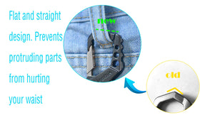 Hephis close-up of zinc-alloy tool details and bottle opener, showing durable finish
