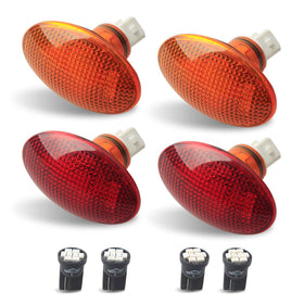 HERCOO front amber lens showing clear visibility and durable construction