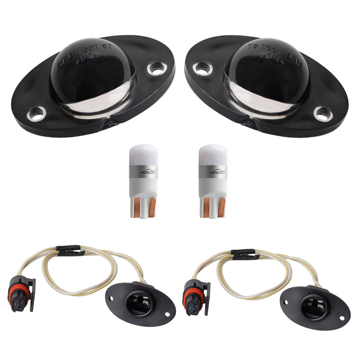 HERCOO front lens black housing showing clean replacement and improved appearance