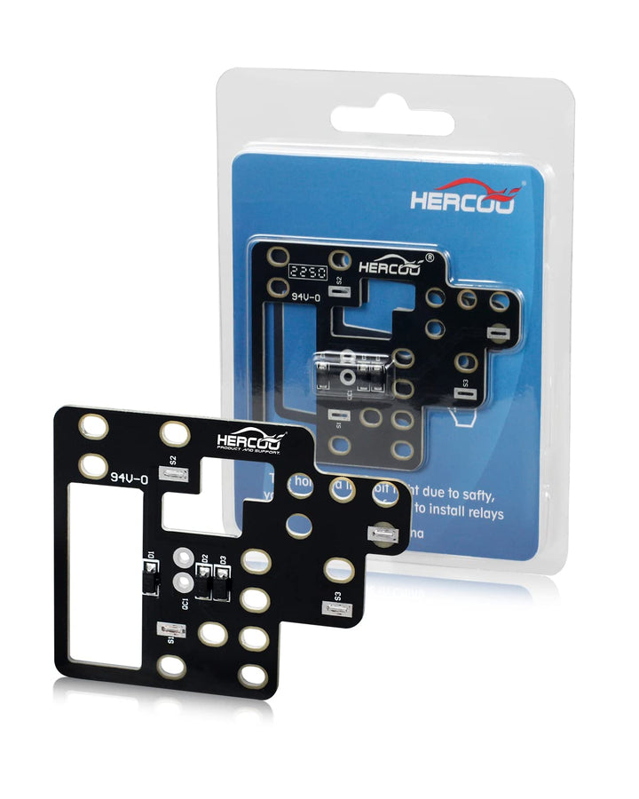 HERCOO front view of module installed showing neat fit and improved visibility