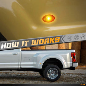 HERCOO markers installed on truck side demonstrating improved road visibility