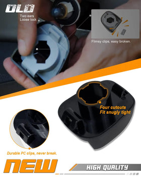 HERCOO LED bulb and wiring harness displayed for quick plug-and-play replacement