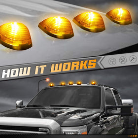 HERCOO on a Super Duty truck illustrating restored amber roof markers