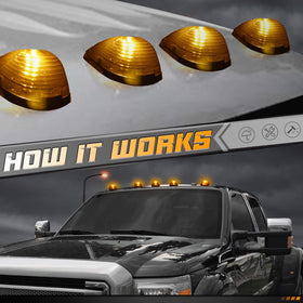 HERCOO illuminated at night showing improved cab outline visibility and safety