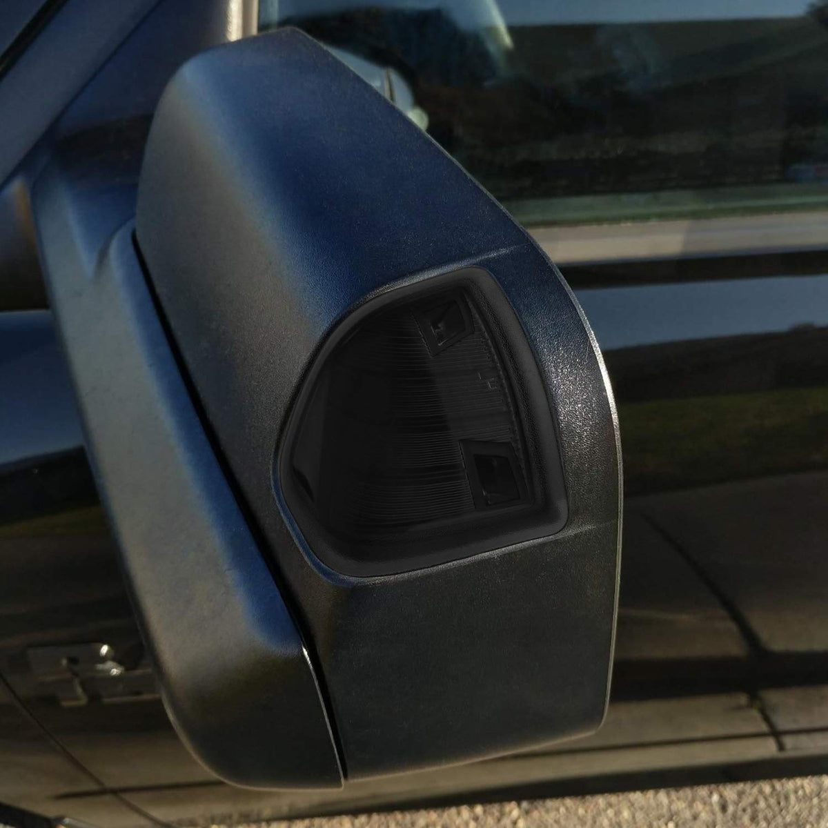 HERCOO side profile installed on mirror demonstrating seamless OEM integration