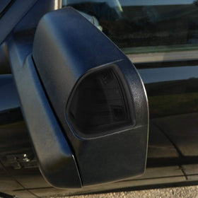 HERCOO side profile installed on mirror demonstrating seamless OEM integration