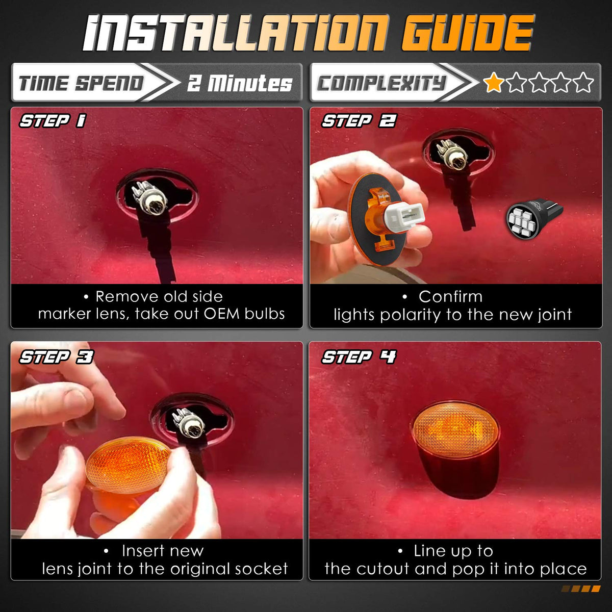 HERCOO marker beside a hand showing compact size and easy replacement