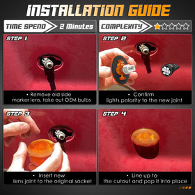 HERCOO marker beside a hand showing compact size and easy replacement