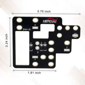 HERCOO under-hood view showing relay location and simple plug-and-play benefit